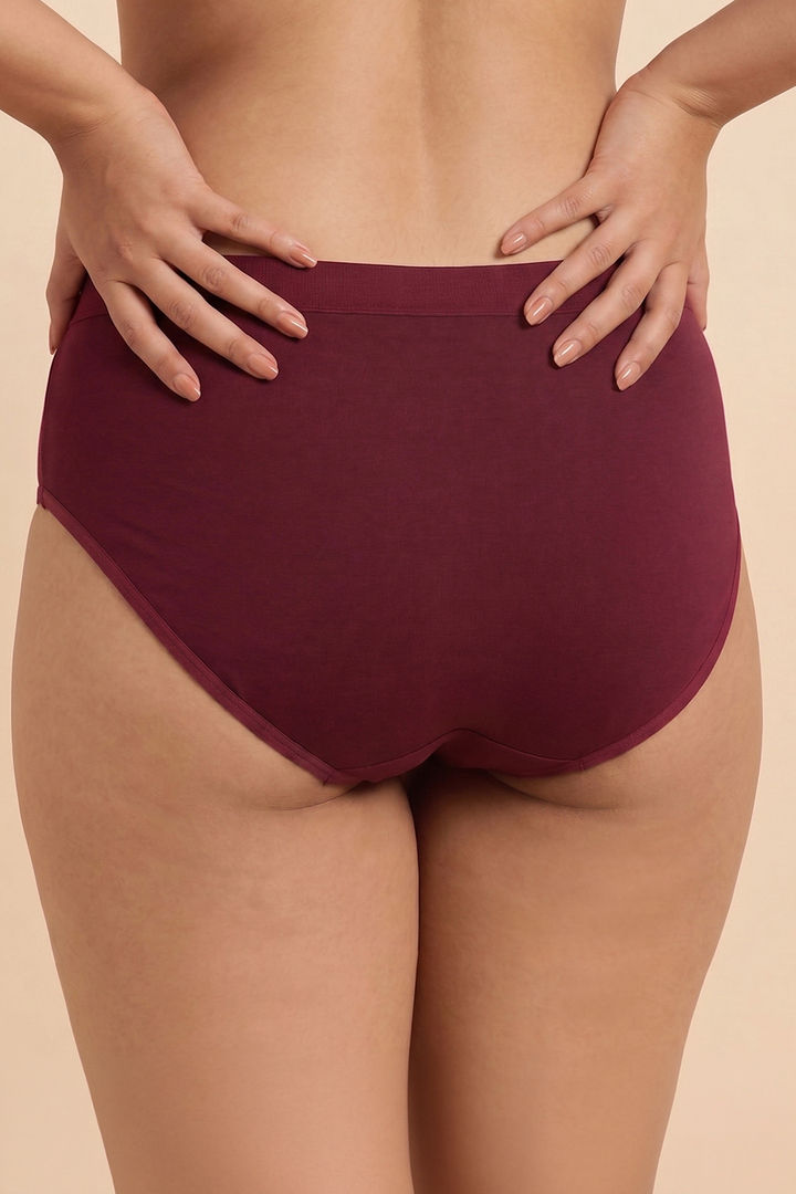Zivame Medium Rise Full Coverage Seamless Hipster Panty (Pack of 3) - Multicolor — image 4